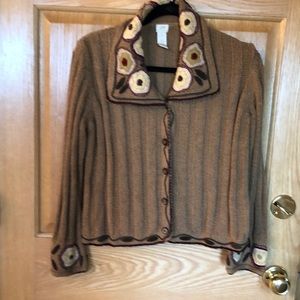 Vintage J Jill hand knit cardigan. Size S/P